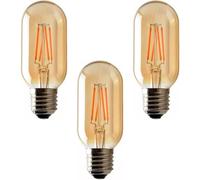 LEDSone T45 Tubular E27 Screw Bulb Led Edison Light Bulb Dimmable Retro E27 Bulb 220V 4W 450 Lumen Warm White 2700K T45 Led Filament Light Bulb (3 Pack)