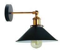 LEDSone Industrial Metal Wall Sconce Black Antique 240 Degree Adjustable Industrial Wall Light for Restaurants Galleries Aisle Kitchen Room Doorway Living Room