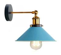 LEDSone Vintage 180° Adjustable Swing Arm Wall Light, E27 Industrial Metal Wall Lamp, Indoor Wall Sconce for Bedroom, Living Room, Kitchen, Hallway