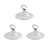 LEDSone Vintage 3 Pack Ceiling Rose Hook Plate Metal White 75mm Chandelier Light Fitting with Pre-Drilled Holes for Mounting Chandliers Pendant Lights Wall Lamps Hanging Lights Planters