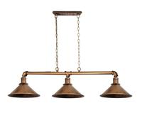 LEDSone Vintage Ceiling Light Semi-Flush Mount with E27 Fitting 22cm Conical Lampshade Ceiling Light Fixture for Bedroom Kitchen Living Room Easy Fit Anti Rust Durable Metal (Brushed Copper)
