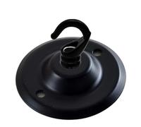 LEDSone Vintage Ceiling Rose Hook Plate Metal Black 75mm Chandelier Light Fitting with Pre-Drilled Holes for Mounting Chandliers Pendant Lights Wall Lamps Hanging Lights Planters Decorations