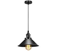 LEDSone Vintage Cluster Pendant Light Fitting with Metal Cone Shaped lamp Shade Hanging Ceiling Pendant Decorative Light Fixture for Restaurant and Any Other Places