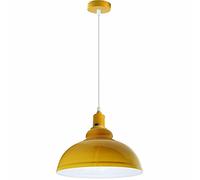 LEDSone Vintage Style 29cm Curvy Dome Shaped Pendant Light 95cm Adjustable Hanging Ceiling Pendant Light Fitting for Restaurants and Any Other Stylish Places