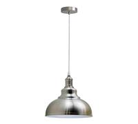 LEDSone Vintage Curvy Dome Pendant Light 95cm Adjustable Hanging Ceiling Fixture Metal Orange for Homes, Restaurants, Cafes, Bars, Offices and Stylish Spaces