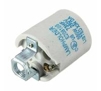 LEDSone Ceramic Porcelain Lamp Holder, E26 E27 Edison Screw Heat Vintage Lamp Light Bulb Holder, Ceramic Light Socket for Halogen, Incandescent, LED Bulbs Replacement- 1 Pack