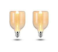 LEDSone Vintage Filament 3W LED Light Bulb Vintage Retro Rustic Edison Style Decorative Energy Efficient Filament E27 Screw D110 Classic Shape Pack of 2
