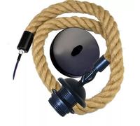 Ledsone Vintage Hemp Rope And Metal Pendant Light E27 - 1M