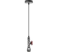 LEDSone Vintage Industrial Metal Steampunk Pipe Light Pendant Light with E27 Fitting and 95cm Adjustable Cable for Home or Restaurant.