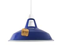 LEDSone Vintage Industrial Pendant Lights Metal Lamp Shades in a Retro Modern Style Antique Shades for Ceiling Lights Lampshades for Lights in Bedroom Kitchen and Bathroom (Navy Blue)