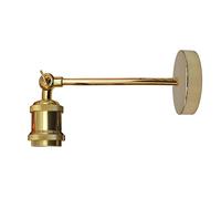LEDSone Vintage Industrial Wall Lights Sconce Wall Lamp Holder Retro Adjustable Edison Loft Lamp Light E27 Holder (French Gold)