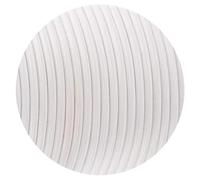 LEDSone Vintage Italian Coloured Braided Peach Lighting Fabric Cable Flex Cord 2 Core Round 0.75mm Lightting Wire for pendant Ceiling Light (White)