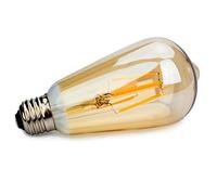 LEDSone Vintage LED Edison Bulb 4W E27 Screw 2700K ST64 LED Bulbs 220 V Filament Antique Style Retro Amber Glass Screw Lamp