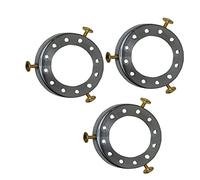 LEDSone Vintage Pendant Light Socket lampshade Holder top Collar Ring Adapter Lamp Base Solid Metal Thread Shade Fitter Industrial Retro Cap Separate Lighting Accessories (Satin Nickel - 3 Pack)