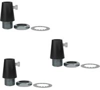 LEDSone Vintage Pendant Light Strain Relief Metal Black Cord Grip Retro Cable Lock 10mm Nut for Pendant Lighting Industrial Style Fixture Durable and Secure Cable Clamp (3 Pack)