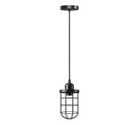 LEDSone Vintage Pendant Light with Iron Cage Shade, E27 Ceiling Hanging Lamp, 95cm Adjustable Cable, Ceiling Light for Kitchen, Loft, Living Room (Style 2 - Without Bulb)