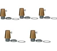 LEDSone Vintage Pendant Strain Relief Metal Cord Grip Retro Cable Lock 10mm nut Outdoor Mains Cable Bulb Holder Cable Lock Clamp Repair Parts for Pendant Light Fittings (5 Pack)