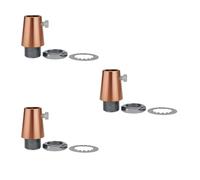 LEDSone Vintage Pendant Strain Relief Rose Gold Color Metal Cord Grip Retro Cable Lock 10mm nut. Threaded Cable Strain Relief Bushing, Metal and Brass Construction (Rose Gold, 3 Pack)