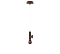 LEDSone Vintage Steampunk Water Pipe Ceiling Pendant Light Industrial Retro Hanging Lamp E27 Fixture for Restaurant Bar Kitchen Living Room Café Décor