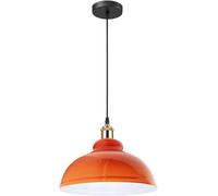 LEDSone Vintage Style 29cm Curvy Dome Shaped Pendant Light 95cm Adjustable Hanging Ceiling Pendant Light Fitting for Restaurants and Any Other Stylish Places