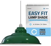 LEDSone Vintage Style Ceiling lamp Shade Easy fit Retro Modern Metal Lightshade for Hanging Pendant Light Fixture Industrial lampshade 32cm