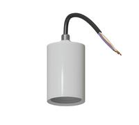 LEDSone Vintage Style GU10 Lamp Holder 8.5cm Copper Pendant Light Base GU10 Lamp Holder Socket Semi Flush Metal Light Holder for Home & Decorative Lighting (White)