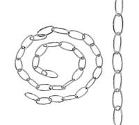 LEDSone 1.7cm x 3.2 cm, Heavy Duty Metal Chain for Vintage Pendant Hanging Lamps Lighting Chain for Hanging Pendant Light, Chandelier Chain Light Fixture.