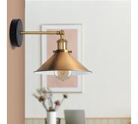 LEDSone Vintage Wall Sconce Yellow Brass Antique 180 Degree Adjustable