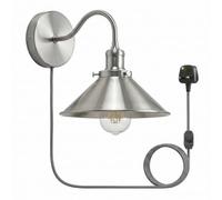 LEDSone Wall Light with Switch, Plug in Wall Spot Lamps E27 Adjustable