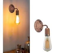 LEDSone Wall Lights Indoor Copper Metal E27 Modern Wall Sconce Lighting Easy to Install Industrial Lamp for Living Room, Bedroom, Kitchen, Hall, Bar, Restaurants, Coffee Shop