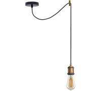 Ledsone Yellow Brass Industrial Retro Spider Ceiling Lamp Kit, Adjustable 2M Cord, E27 Socket, Max 60W