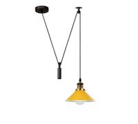 Ledsone Yellow Retro Style Industrial Wall Light Adjustable 2M Cable 60W E27 Bulb Base Industrial Indoor Wall Sconces 110V-240V