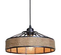 LEDSone's Retro Industrial Hemp Rope Pendant Light Chandelier Ceiling
