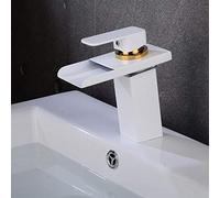Ledtemperature Control Waterfall Taps High Section Water-Tap Drawibasin Tap Cold Heat Mixed Water Taps/28Cm, Slzmnx, 18cm, a