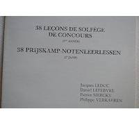 Leduc J. Lefebvre D. 38 lessons of competition solfeggio in clef of G (for the 1st year)