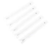 LEDUC Zip-5pc Nylon zips-Size 18cm, White, 12x12x2 cm