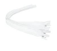 LEDUC Zip-5pc White Invisible zips-Size 40cm