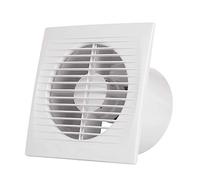 LEDUNI Bathroom Extractor Fan 15 W Air 152 x 97 x 152 mm Silent with Built-In Anti-Mosquito Valve 180 m3/h Ideal for Bathroom, Kitchen, Toilet, Office