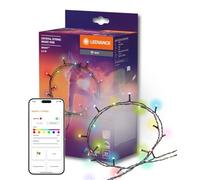 LEDVANCE 200 MAGIC LED Smart RGB Fairy Lights, Alexa, Google, WiFi, Smart+ App, IP44, DIY Mode, Music Sync, 16M Colours, Party