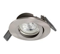 LEDVANCE LED SPOT TWIST LOCK GU10 Ø8,85cm, recessed ceiling spot for indoor use, 4,3W, colour temperature 2700K, 350 lumen, flat design, twistlock, GU10 base, white