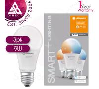 Ledvance 9W Smart+ Wifi Classic A LED Bulb│Dimmable│Tunable White│E27│Pack Of 3 [EEK: A]