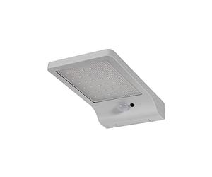 LEDVANCE Battery Powered luminaire LED: for Wall, DoorLED Solar / 3 W, Beam Angle: 100°, Cool White, 4000 K, Body Material: acrylonitrile butadiene styrene (abs), IP44, 1-Pack, Silver