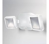 Battery powered luminaire LED: for wall, Battery LED Spotlight Double / 10 W, 6 V, beam angle: 95°, Cool White, 4000 K, body material: acrylonitrile butadiene styrene (abs), IP54, 1-pack
