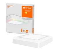 LEDVANCE Decorative LED Wall and Ceiling Luminaire, RGB Colors and various Modes adjustable per Remote Control, dimmable Panel, 38W, Warm White (3000K), Square (400mm x 400mm), LED COLOR + WHITE