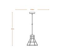 LEDVANCE Concrete Bim pendant light, concrete, dark grey
