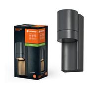 LEDVANCE Endura Classic Isidor W Outdoor Light, Wall Light, GU10 Base, Dark Gray, Aluminum, Quick & Easy Installation, matt Diffuser, IP65 Protection, Outdoor use