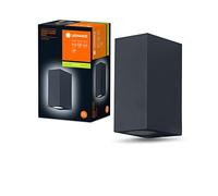 LEDVANCE Endura Classic Square Updown Outdoor Wall Light, Black, GU10 Base (max 35W), can be Fitted with a Normal or Smart lamp, Down or up/Down Types, IP44 Protection