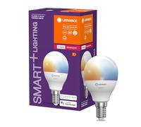 LEDVANCE LDV Smart+ MINIBULB P40 TW 2700-6500K 230V ZigBee 3.0, Plastics, E14, 4.9 W, White