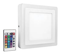 LEDVANCE LED Color + WH Square 200mm 17W + Rc Warm White