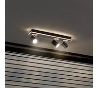 LEDVANCE LED downlight Mars, 4-bulb, 3 spots, black